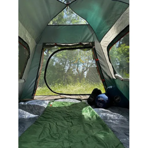 Campo Rover 4 Αυτόματη Καλοκαιρινή Σκηνή Camping Πράσινη με Διπλό Πανί για 4 Άτομα 240x240x160εκ.
