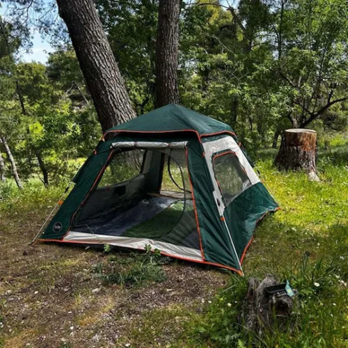 Campo Rover 4 Αυτόματη Καλοκαιρινή Σκηνή Camping Πράσινη με Διπλό Πανί για 4 Άτομα 240x240x160εκ.