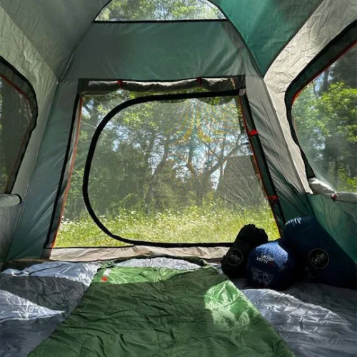 Campo Rover 4 Αυτόματη Καλοκαιρινή Σκηνή Camping Πράσινη με Διπλό Πανί για 4 Άτομα 240x240x160εκ.