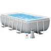 Intex Prism Metal Frame Στρογγυλή Πισίνα PVC με Μεταλλικό Σκελετό 300x80εκ. Γκρι