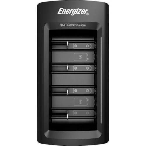 Energizer ACCU Recharge Universal Φορτιστής 4 Μπαταριών Ni-MH Μεγέθους AA/AAA/9V/D