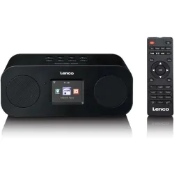 Lenco DIR-121BK Επιτραπέζιο Ραδιόφωνο Ρεύματος DAB+ με Bluetooth Μαύρο