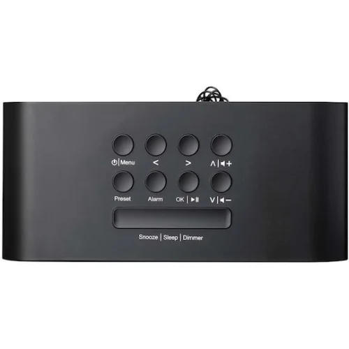 Lenco DIR-121BK Επιτραπέζιο Ραδιόφωνο Ρεύματος DAB+ με Bluetooth Μαύρο