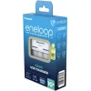Panasonic Eneloop Basic BQ-CC61 USB USB Φορτιστής 4 Μπαταριών Ni-MH Μεγέθους AA/AAA Σετ με 4x AA 2000mAh σε Λευκό χρώμα