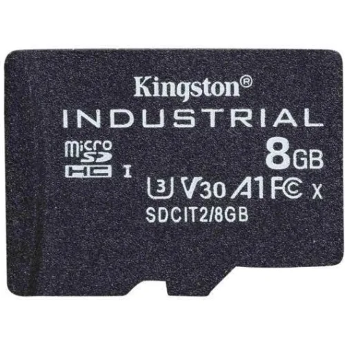 Kingston Industrial microSDHC 8GB Class 10 U3 V30 A1 UHS-I με αντάπτορα