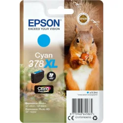 Epson 378XL Γνήσιο Μελάνι Εκτυπωτή InkJet Κυανό (C13T37924010)