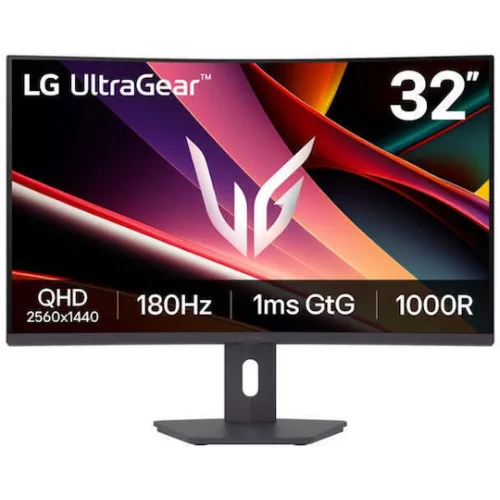 LG 32G600A-B VA HDR Curved Gaming Monitor 31.5" QHD 2560x1440 180Hz με Χρόνο Απόκρισης 1ms GTG