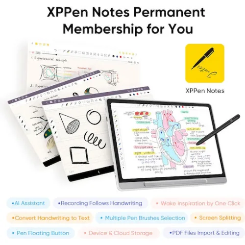 XP-Pen Magic Note Pad Γραφίδα Σχεδίασης χωρίς Οθόνη 10.95" Λευκό
