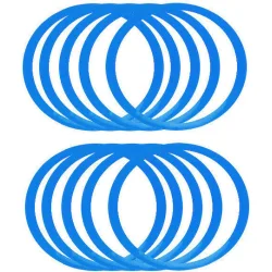 AMILA Δαχτυλίδια Ευκινησίας 10τμχ σε Μπλε Χρώμα