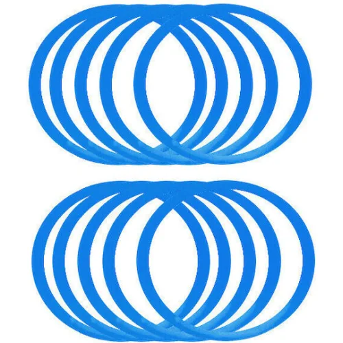 AMILA Δαχτυλίδια Ευκινησίας 10τμχ σε Μπλε Χρώμα