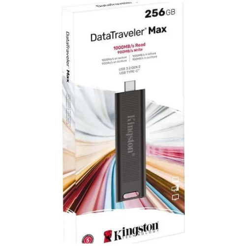 Kingston Datatraveler Exodia S 256GB USB 3.2 Stick Μαύρο