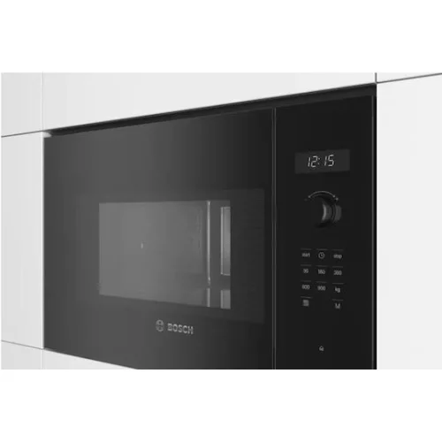 Bosch Εντοιχιζόμενος Φούρνος Μικροκυμάτων 25lt Μαύρος