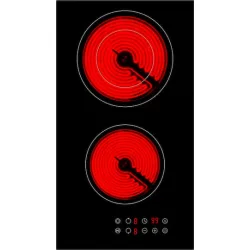 Arielli Domino Κεραμική Εστία Αυτόνομη με Λειτουργία Κλειδώματος 28.8x52εκ.