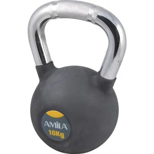 AMILA Kettlebell από Λάστιχο 4kg Μαύρο