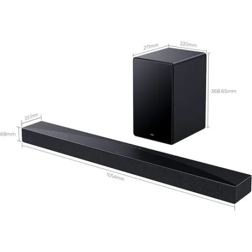 TCL Q65H Soundbar 5.1 Bluetooth, HDMI και Wi-Fi με Ασύρματο Subwoofer Μαύρο