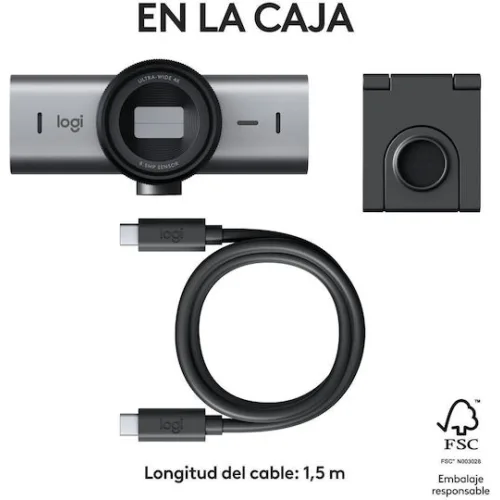 Logitech MX Brio Web Camera 4K με Autofocus