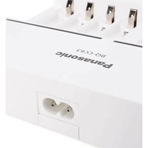 Panasonic Eneloop 8 Slots BQ-CC63 Φορτιστής 8 Μπαταριών Ni-MH Μεγέθους AA/AAA σε Λευκό χρώμα