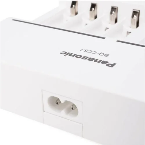 Panasonic Eneloop 8 Slots BQ-CC63 Φορτιστής 8 Μπαταριών Ni-MH Μεγέθους AA/AAA σε Λευκό χρώμα