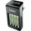 Varta LCD Plug Charger+ 4 Μπαταριών Ni-MH Μεγέθους AA/AAA/9V Σετ με 4x AA 2100mAh