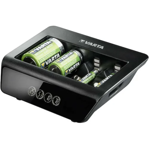 Varta LCD Universal Charger+ 4 Μπαταριών Ni-MH Μεγέθους AA/AAA/9V/D