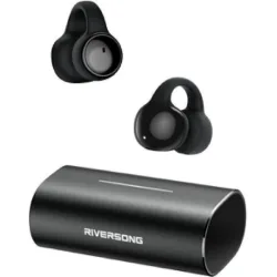 Riversong AirClip L3 In-ear Bluetooth Handsfree Ακουστικά με Θήκη Φόρτισης Μαύρα