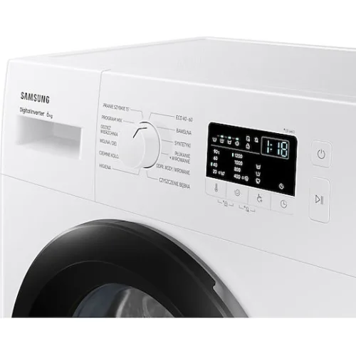 Samsung Πλυντήριο Ρούχων 6kg με Τεχνολογία Ατμού 1200 Στροφών SteamHygiene WW60A3120BE/LE