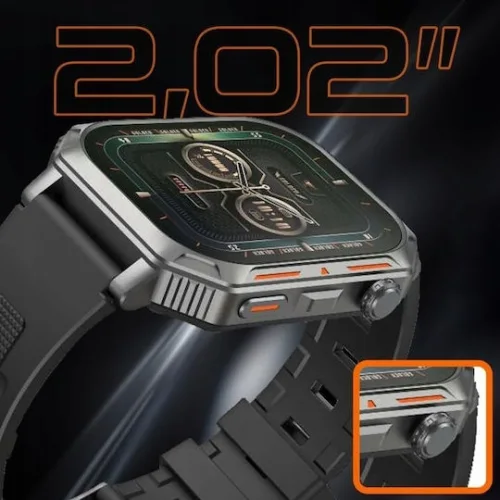 Riversong Motive 8S Smartwatch με Παλμογράφο (Space Gray)