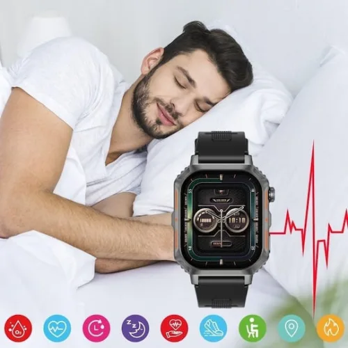 Riversong Motive 8S Smartwatch με Παλμογράφο (Space Gray)