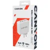 Canyon Φορτιστής Χωρίς Καλώδιο GaN με 2 Θύρες USB-A και 2 Θύρες USB-C Λευκός (H-100 CND-CHA100W01)