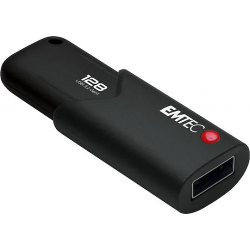 Emtec Click Secure 128GB USB 3.2 Stick Μαύρο