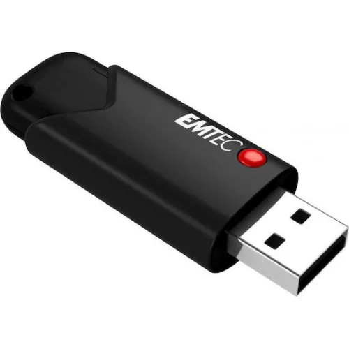 Emtec Click Secure 128GB USB 3.2 Stick Μαύρο