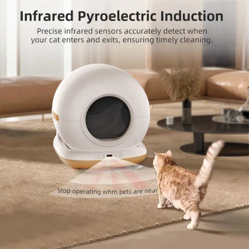 Bruno Bruno Smart Τουαλέτα Γάτας Αυτοκαθαριζόμενη Λευκή Μ58.2 x Π51.3 x Υ53cm