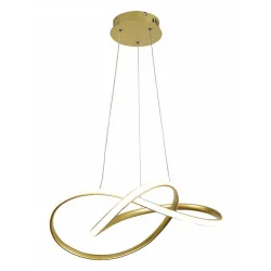 Powertech Κρεμαστό Φωτιστικό Χρυσό LED με Φυσικό Λευκό Φως 50x50x120εκ.