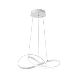 Powertech Κρεμαστό Φωτιστικό Λευκό LED με Φυσικό Λευκό Φως 50x50x120εκ.