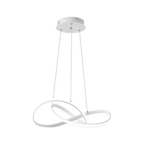 Powertech Κρεμαστό Φωτιστικό Λευκό LED με Φυσικό Λευκό Φως 50x50x120εκ.