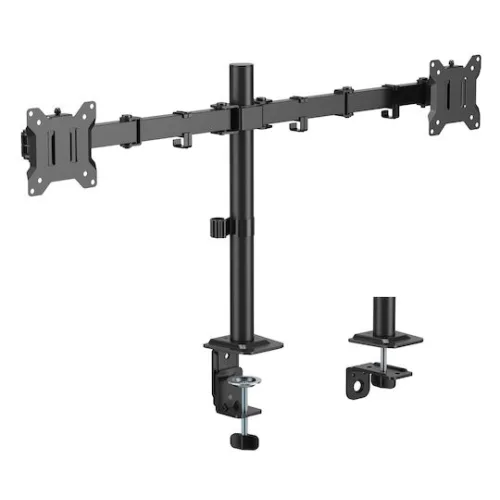 Powertech Βάση Γραφείου για 2 Οθόνες έως 32" με Βραχίονα (PT-1552)
