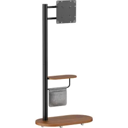 Brateck FS54-22T-02W-BK Βάση Τηλεόρασης Δαπέδου έως 43" και 15kg Μαύρο