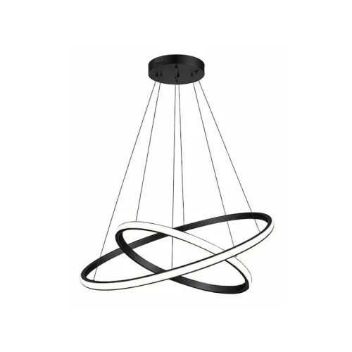 Powertech Κρεμαστό Φωτιστικό Μαύρο LED με Φυσικό Λευκό Φως 60x60x120εκ.