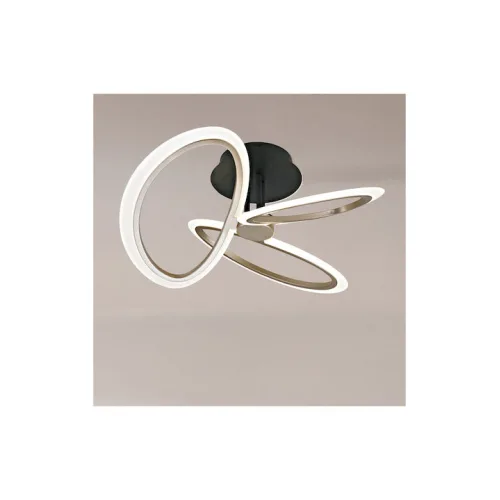 Powertech Πλαφονιέρα Οροφής 53εκ. Χρυσή με Ενσωματωμένο LED