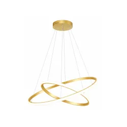 Powertech Κρεμαστό Φωτιστικό Χρυσό LED με Φυσικό Λευκό Φως 60x60x120εκ.