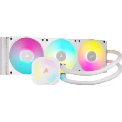 Corsair ICUE LINK TITAN 360 RX RGB Υδρόψυξη Επεξεργαστή Τριπλού Ανεμιστήρα 120mm για Socket AM4/AM5/1700 Λευκή