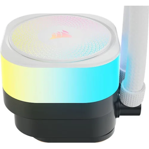 Corsair ICUE LINK TITAN 360 RX RGB Υδρόψυξη Επεξεργαστή Τριπλού Ανεμιστήρα 120mm για Socket AM4/AM5/1700 Λευκή