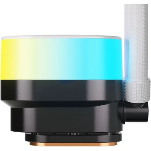 Corsair ICUE LINK TITAN 360 RX RGB Υδρόψυξη Επεξεργαστή Τριπλού Ανεμιστήρα 120mm για Socket AM4/AM5/1700 Λευκή