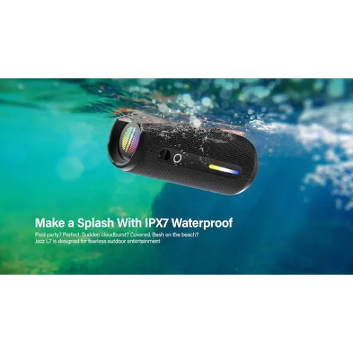 Riversong Jazz L7 Ηχείο Bluetooth 20W με Διάρκεια Μπαταρίας έως 8 ώρες Μαύρο
