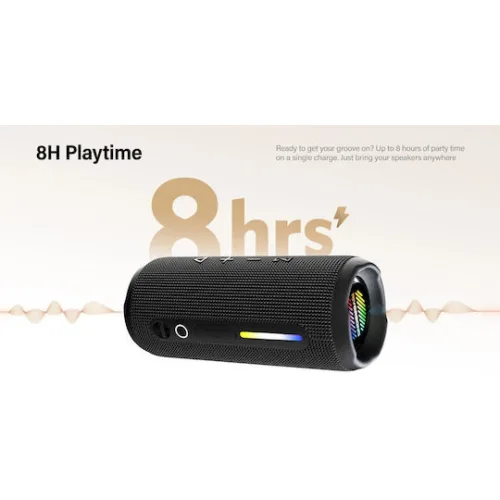 Riversong Jazz L7 Ηχείο Bluetooth 20W με Διάρκεια Μπαταρίας έως 8 ώρες Μαύρο
