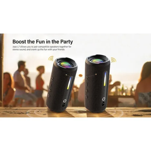 Riversong Jazz L7 Ηχείο Bluetooth 20W με Διάρκεια Μπαταρίας έως 8 ώρες Μαύρο