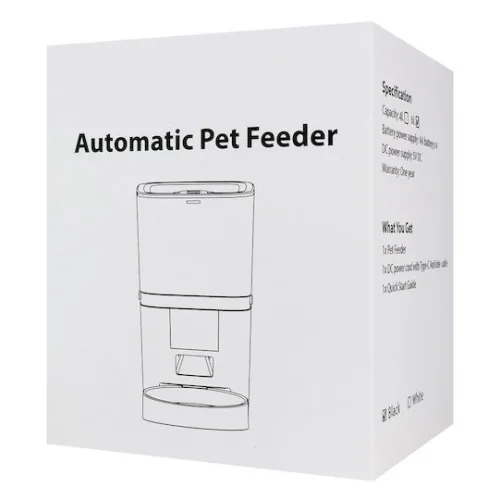 Bruno Αυτόματo Μπολ Σιλικόνης Φαγητού & Νερού για Σκύλο & Γάτα με Βάση 6lt σε Μαύρο Χρώμα με Wi-Fi