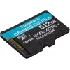 Kingston Canvas Go Plus microSDXC 512GB Class 10 U3 UHS-I με αντάπτορα