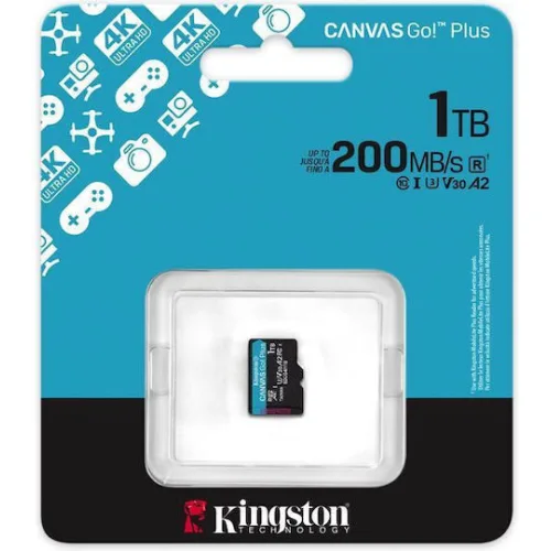 Kingston SDXC 1.0TB Class 10 U3 V30 A2 UHS-I με αντάπτορα