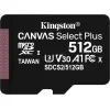 Kingston Canvas Select Plus microSDXC 512GB Class 10 U3 V30 A1 UHS-I
